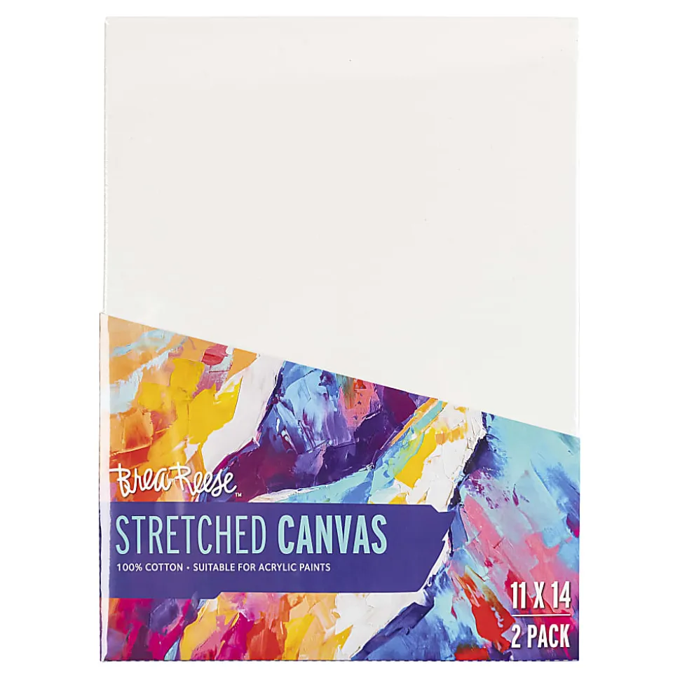 Brea Reese Stretch Canvases, 11" x 14", White, Pack Of 2 Canvases