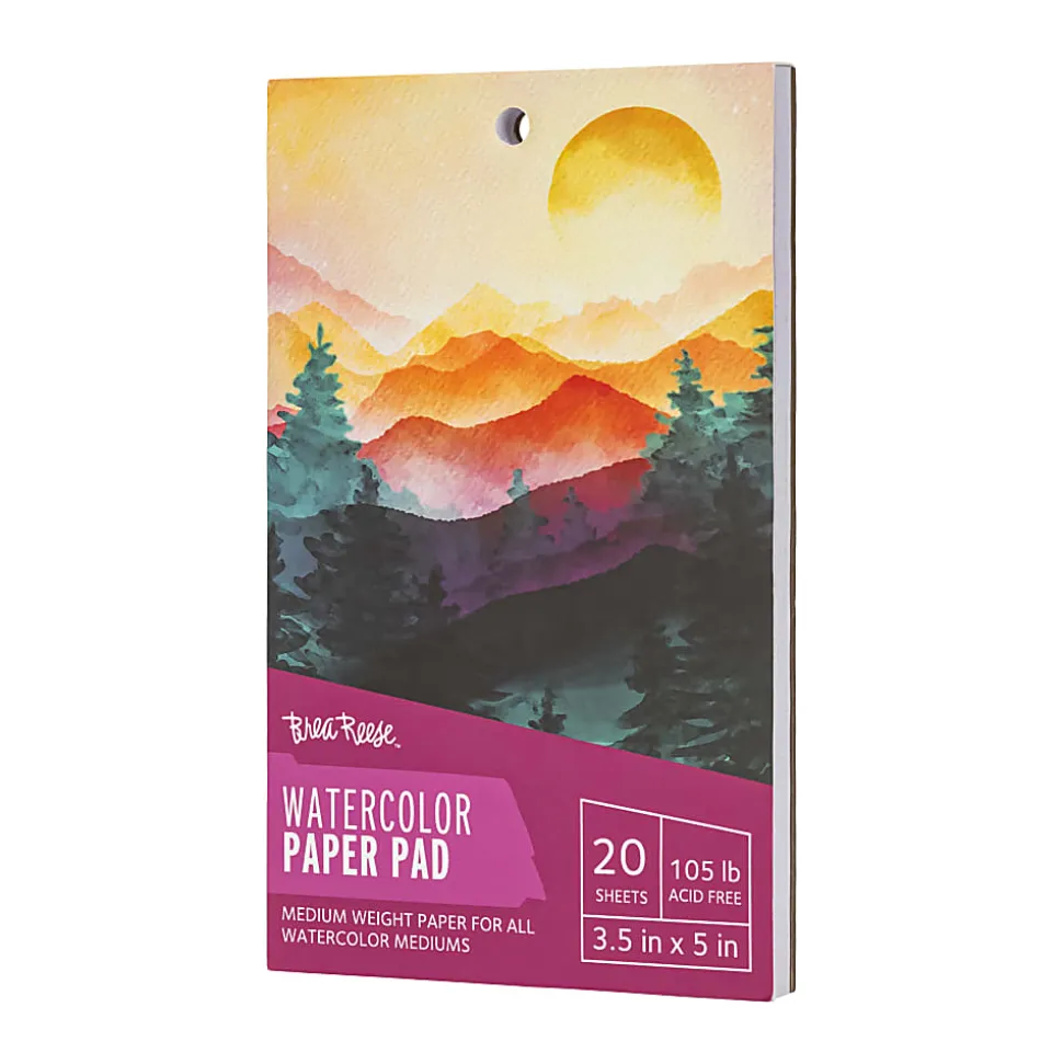 Brea Reese Watercolor Paper Pad, 3" x 5", 20 Sheets, White