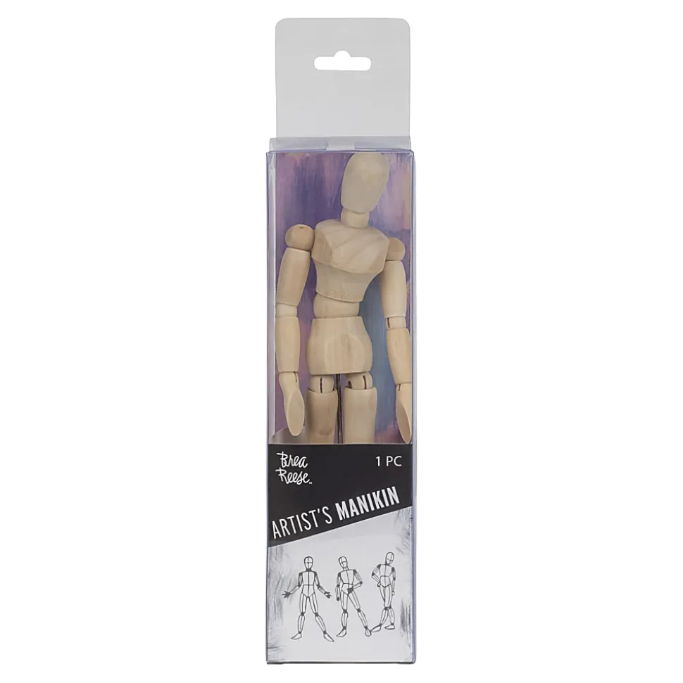 Brea Reese Wooden Artists' Manikin, 8-1/2", Natural
