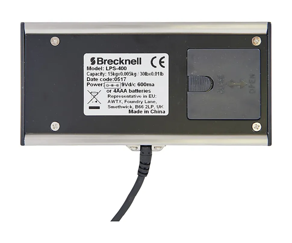 Brecknell 400 lb. Portable Shipping Scale - 400 lb / 181 kg Maximum Weight Capacity - White