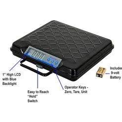 Brecknell Portable Electronic Utility Bench Scale, 250 lb Capacity, 12.5 x 10.95 x 2.2 Platform