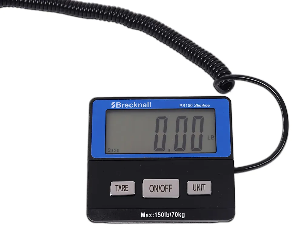 Brecknell, PS400 Slimline Portable Digital Shipping Scale, 400 lb/180 kg Capacity