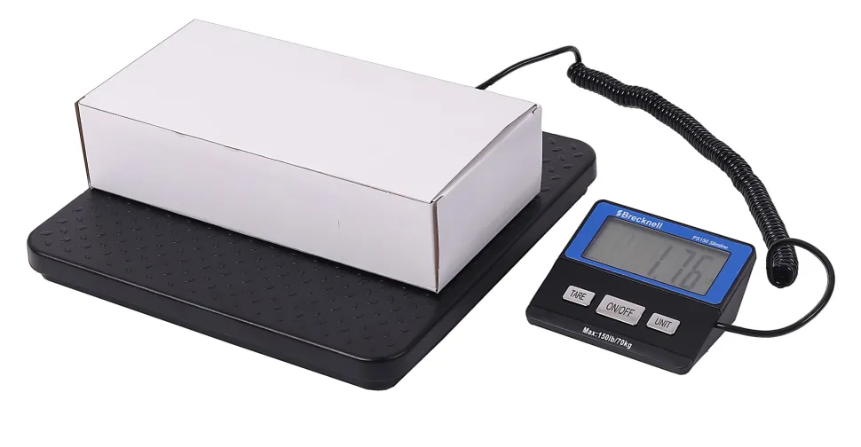Brecknell, PS400 Slimline Portable Digital Shipping Scale, 400 lb/180 kg Capacity