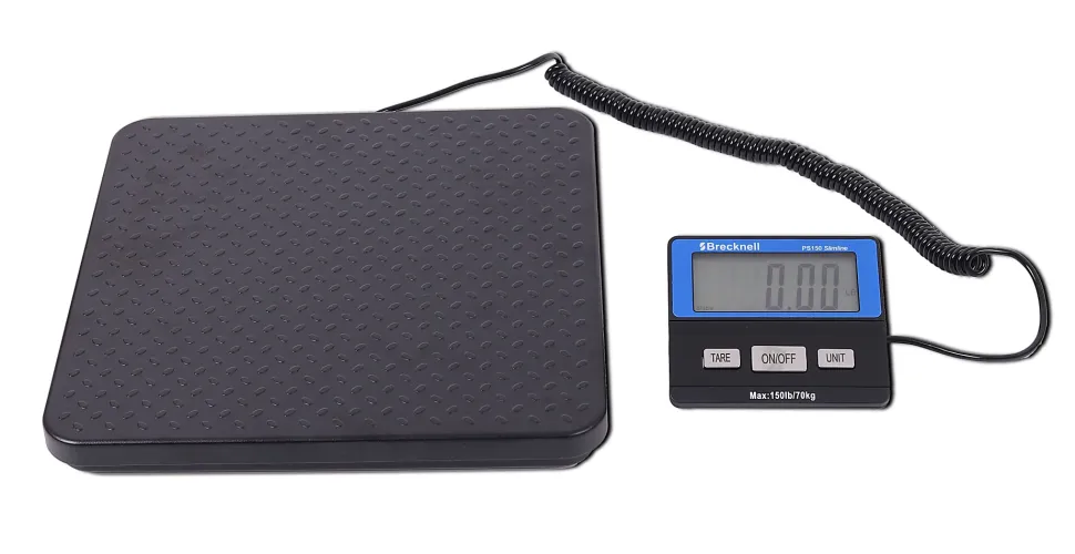 Brecknell, PS400 Slimline Portable Digital Shipping Scale, 400 lb/180 kg Capacity