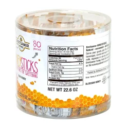 Breitsamer Honig Raw Honey Sticks, 22.6 Oz, Pack Of 80 Sticks
