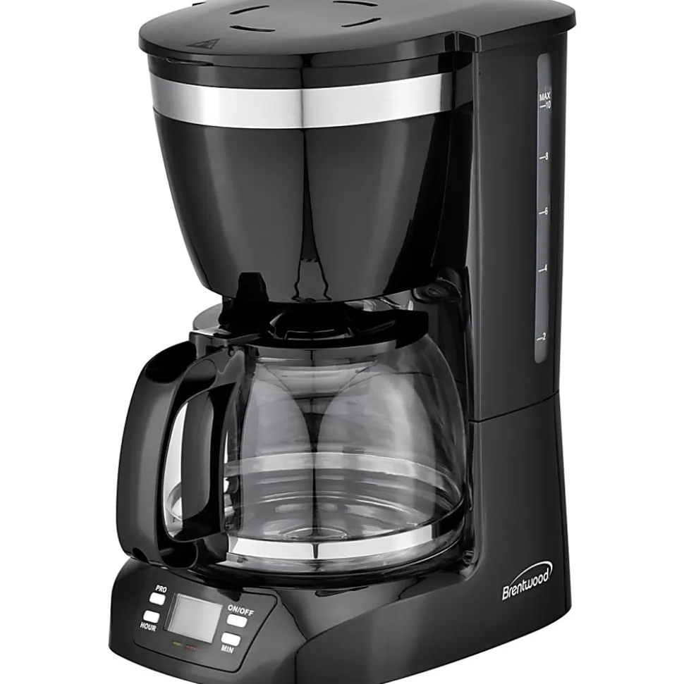 Brentwood 10-Cup Digital Coffee Maker, Black
