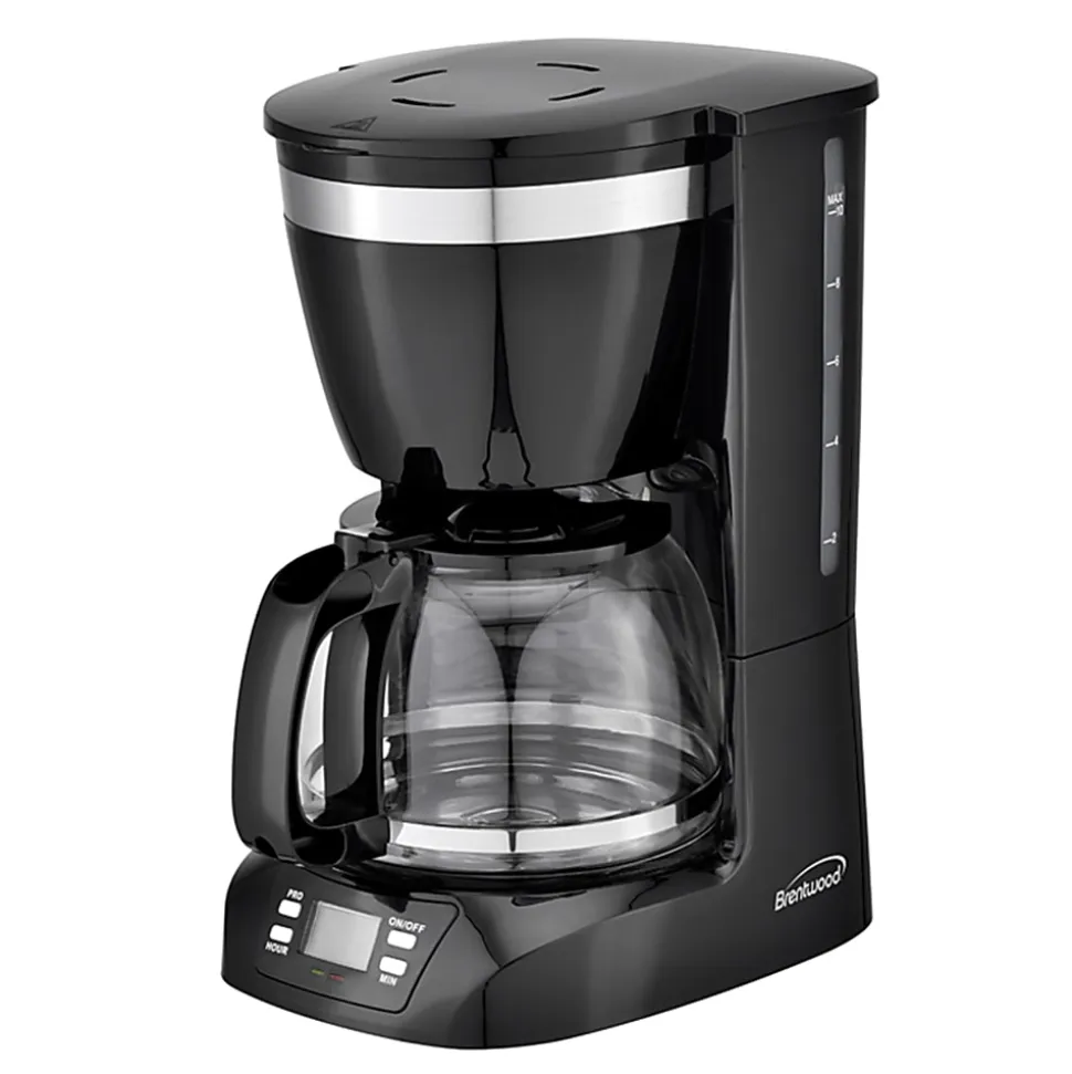 Brentwood 10-Cup Digital Coffee Maker, Black