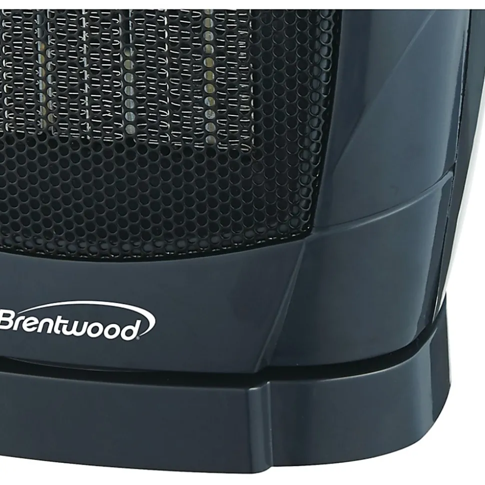 Brentwood H-C1600 Convection Heater - Ceramic - 750 W to 1500 W - 2 x Heat Settings - 1500 W - Indoor - Black