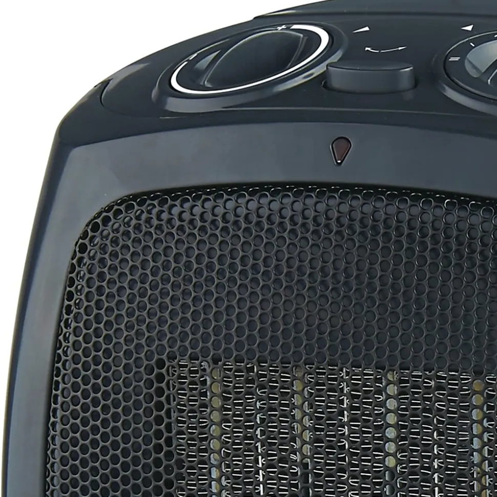 Brentwood H-C1600 Convection Heater - Ceramic - 750 W to 1500 W - 2 x Heat Settings - 1500 W - Indoor - Black