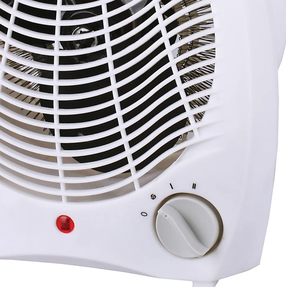 Brentwood H-F302W Convection Heater - 750 W to 1500 W - 2 x Heat Settings - 1500 W - Indoor - Portable - White