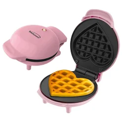 Brentwood® 4-In. 400-Watt Nonstick Mini-Heart-Shaped Waffle Maker, Pink