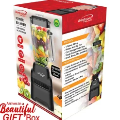Brentwood® Select 5.3-Cup 500-Watt 10-Speed Countertop Blender with Pulse Button, Black, JBS-500BK