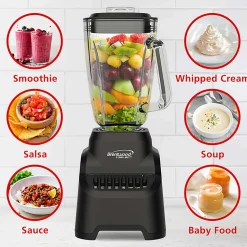 Brentwood® Select 5.3-Cup 500-Watt 10-Speed Countertop Blender with Pulse Button, Black, JBS-500BK