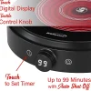 Brentwood® Select 1,300-Watt 10-In. Countertop Ceramic Glass Cooktop Surface with Single 8-In. Infrared Burner, Black, TS-383DBK