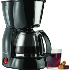 Brentwood (TS-213BK) 4 Cup Coffee Maker - 650 W - 4 Cup(s) - Multi-serve - Black - Tempered Glass Body