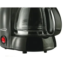 Brentwood (TS-213BK) 4 Cup Coffee Maker - 650 W - 4 Cup(s) - Multi-serve - Black - Tempered Glass Body