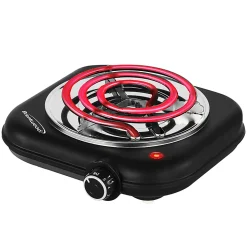 Brentwood® 1,100-Watt Single-Coiled Countertop Electric Burner with Temperature Control & Power Indicator Light, Black, TS-323BK
