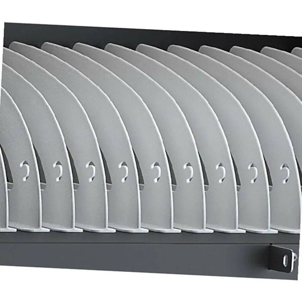 Bretford CUBE Cart Mini Charging Cart AC for 20 Devices, Charcoal Paint - 2 Shelf - Push Handle Handle - Steel - 24"x 21" Depth x 37.50" - Charcoal -