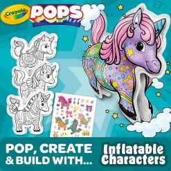 Bring unicorns to life with Unicorn Pops 3D Inflatable Characters! Color, decorate, and inflate for magical fun. Makes a great unicorn gift for kids.