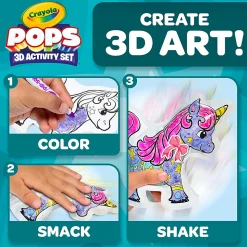 Bring unicorns to life with Unicorn Pops 3D Inflatable Characters! Color, decorate, and inflate for magical fun. Makes a great unicorn gift for kids.