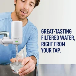 Brita On Tap Water Filtration System Replacement Filters For Faucets - 100 gal Filter Life - Blue, White - 1 Each