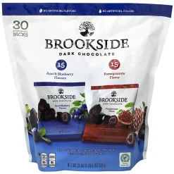 Brookside Fruit & Dark Chocolate Packs, Acai And Blueberry/Pomegranate, 0.7 Oz, Bag Of 30 Packs