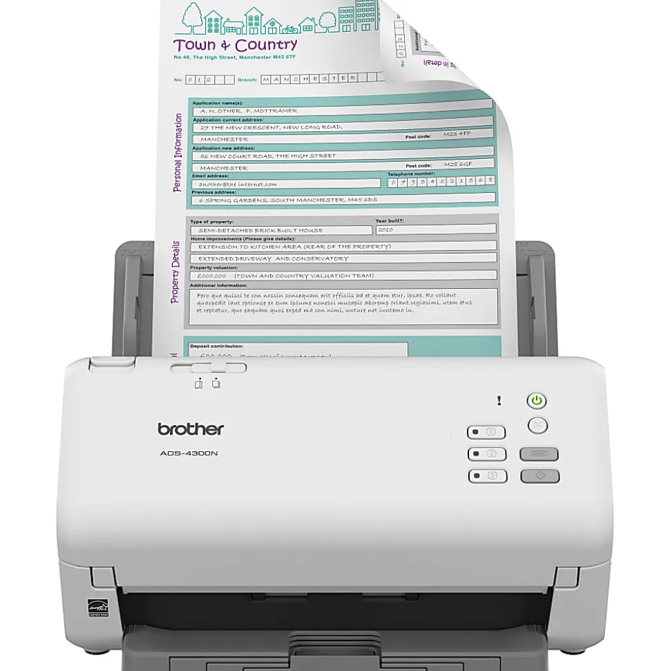 Brother ADS-4300N Professional Desktop Scanner