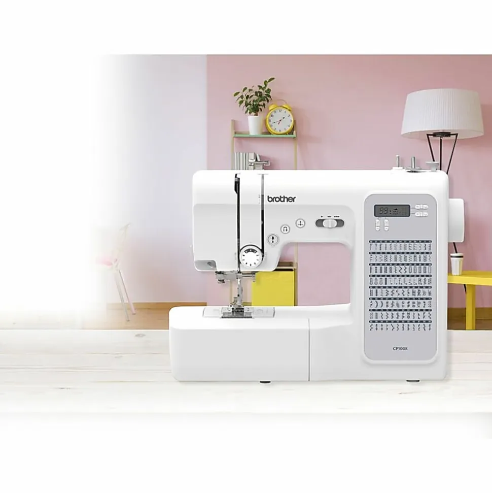 Brother CP100X Computerized Sewing and Quilting Machine with 100 Built-in Stitches, White