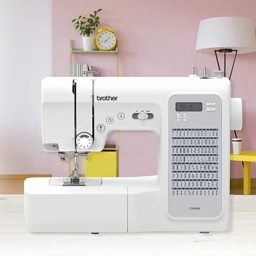 Brother CP100X Computerized Sewing and Quilting Machine with 100 Built-in Stitches, White