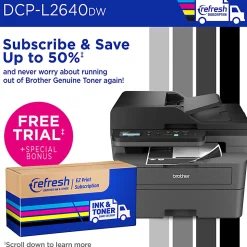 Brother DCP-L2640DW Wireless Compact Monochrome Multi-Function Laser Printer, Refresh EZ Print Eligibility