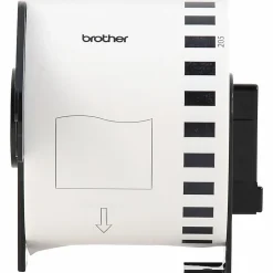 Brother DK-2205 Continuous-Feed Paper Roll Permanent Address Labels, Black On White, 2 7/16