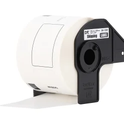 Brother DK-1202 White Die-Cut Labels, DK1202, 2.4" x 3.9", Pack Of 300