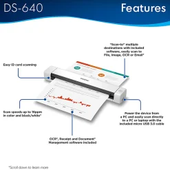Brother DSmobile DS-640 Portable Color Document Scanner