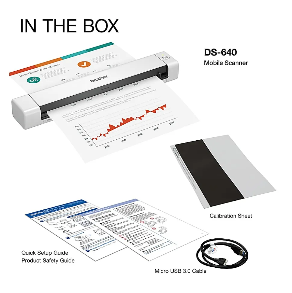 Brother DSmobile DS-640 Portable Color Document Scanner