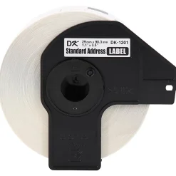Brother Genuine DK-12013PK Die-Cut Standard Address Labels, 1-3/16” x 3-1/2”, White, 400 Labels Per Roll, Box Of 3 Rolls