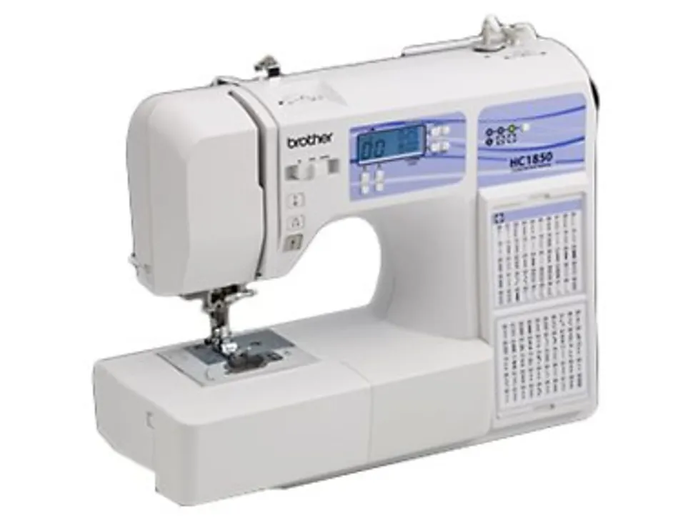Brother HC1850 - Sewing machine - computerized - 130 stitches - 8 one-step buttonholes - LCD display