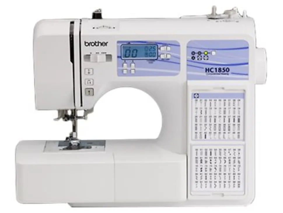 Brother HC1850 - Sewing machine - computerized - 130 stitches - 8 one-step buttonholes - LCD display