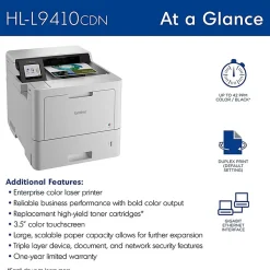 Brother HL-L9410CDN Enterprise Color Laser Printer