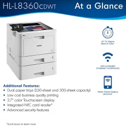 Brother HL-L8360CDWT Laser Color Printer