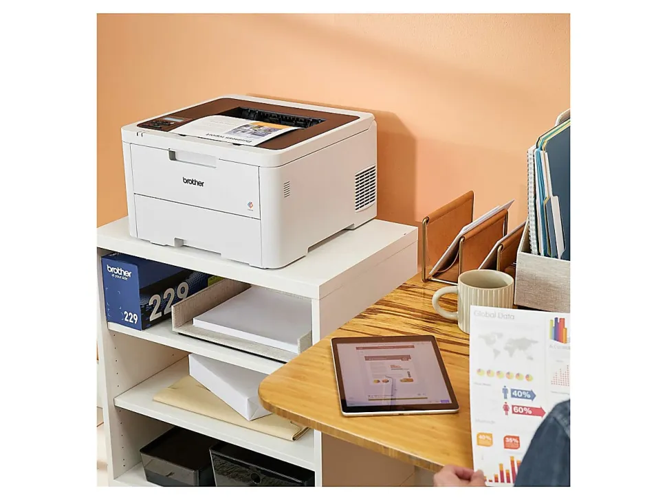 Brother HL-L3220CDW Wireless Compact Digital Color Printer, Laser Quality Output, Refresh EZ Print Eligibility