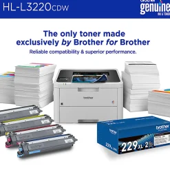 Brother HL-L3220CDW Wireless Compact Digital Color Printer, Laser Quality Output, Refresh EZ Print Eligibility