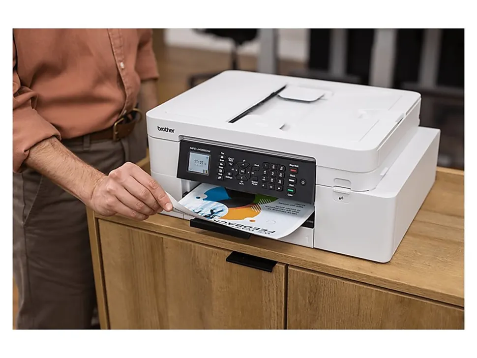 Brother INKvestment MFC-J4355DW Wireless Color Inkjet Printer, All-In-One Print/Scan/Copy/Fax, Best for home/small office