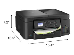 Brother INKvestment Tank MFC-T780DW Wireless Color Inkjet Printer, All-in-One Print/Scan/Copy, 3 Years of Ink In-Box(1), Best for home/small office