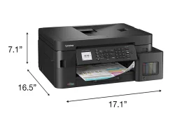 Brother INKvestment Tank MFC-T980DW Wireless Color Inkjet Printer, All-in-One Print/Scan/Copy, 3 Years Ink In-Box(1), Best for small office/business