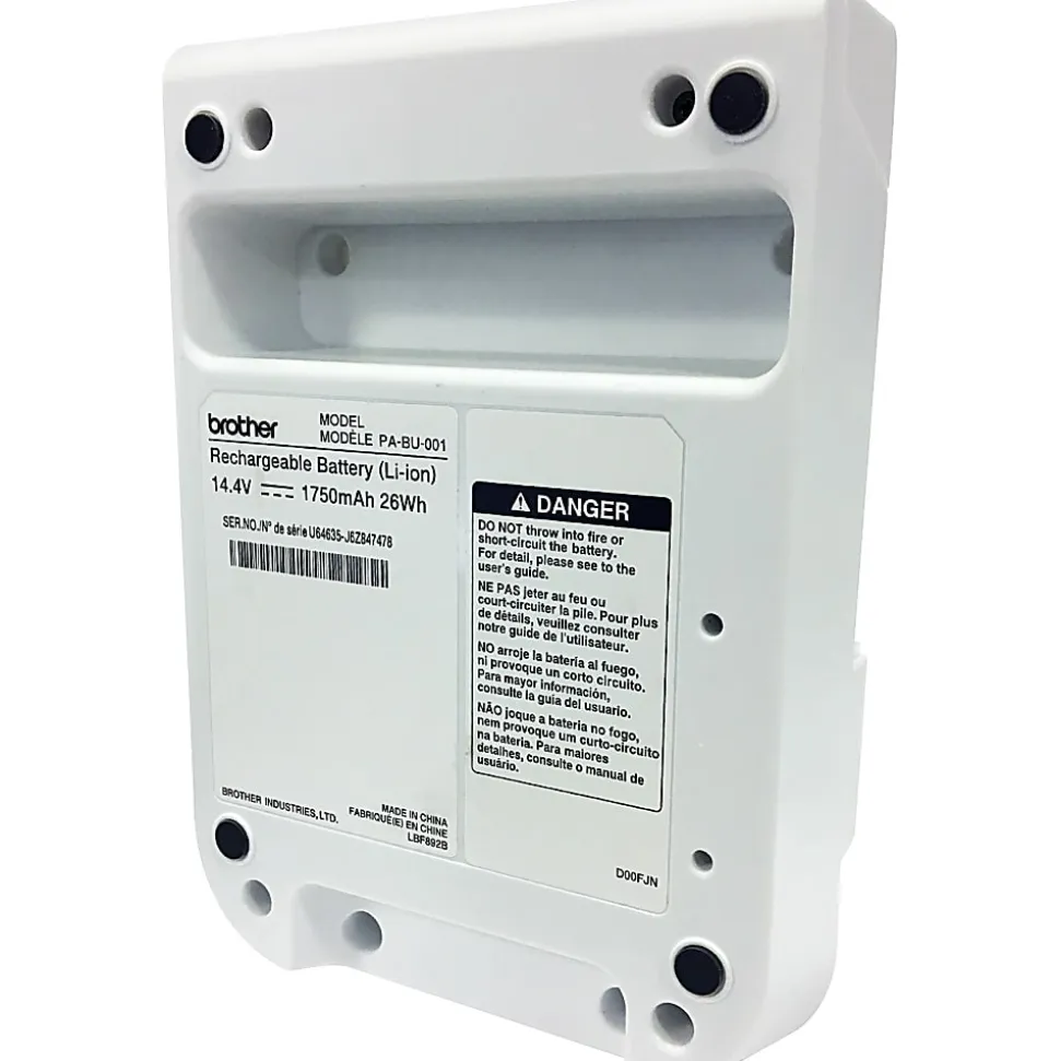 Brother Lithium-Ion Battery For Select Brother Label Printers, 14.4V, PABU001