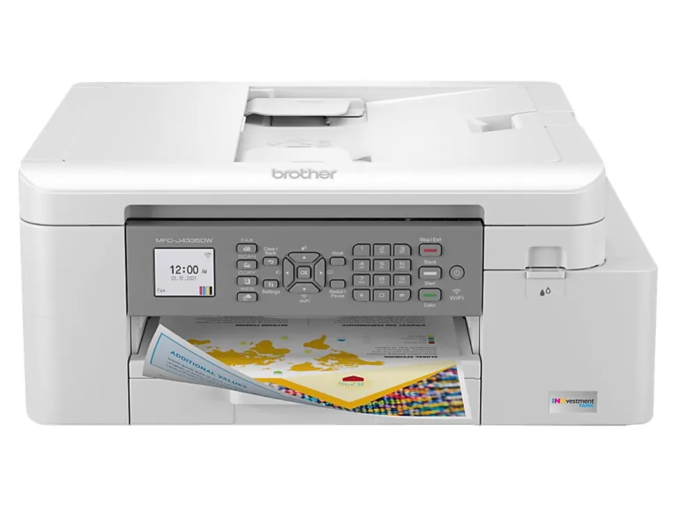 Brother MFC-J4335DW INKvestment All-in-One Color Inkjet Printer with Duplex and Wireless Printing plus Up to 1-Year of Ink In-box¹