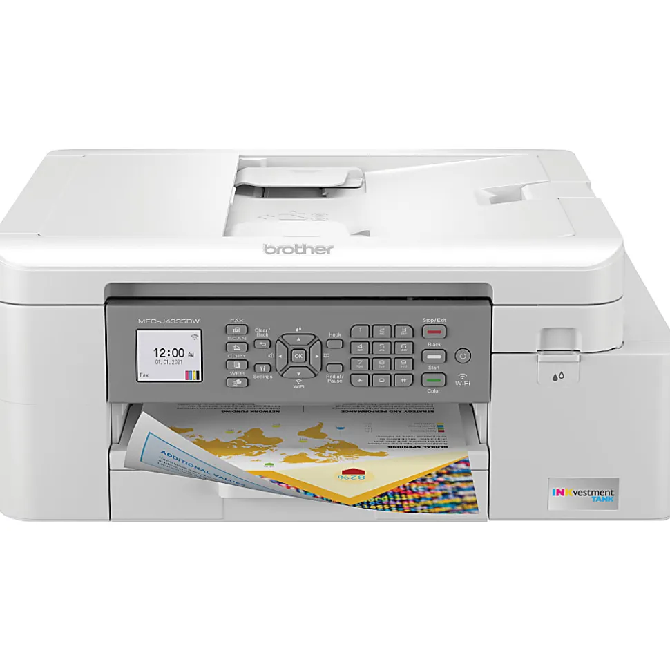 Brother MFC-J4335DW INKvestment All-in-One Color Inkjet Printer with Duplex and Wireless Printing plus Up to 1-Year of Ink In-box¹