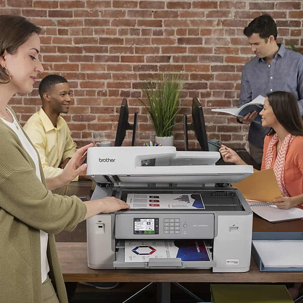 Brother MFC-J6555DW INKvestment Color Inkjet All-In-One Printer with up to 1 Year of Ink In-box(1)