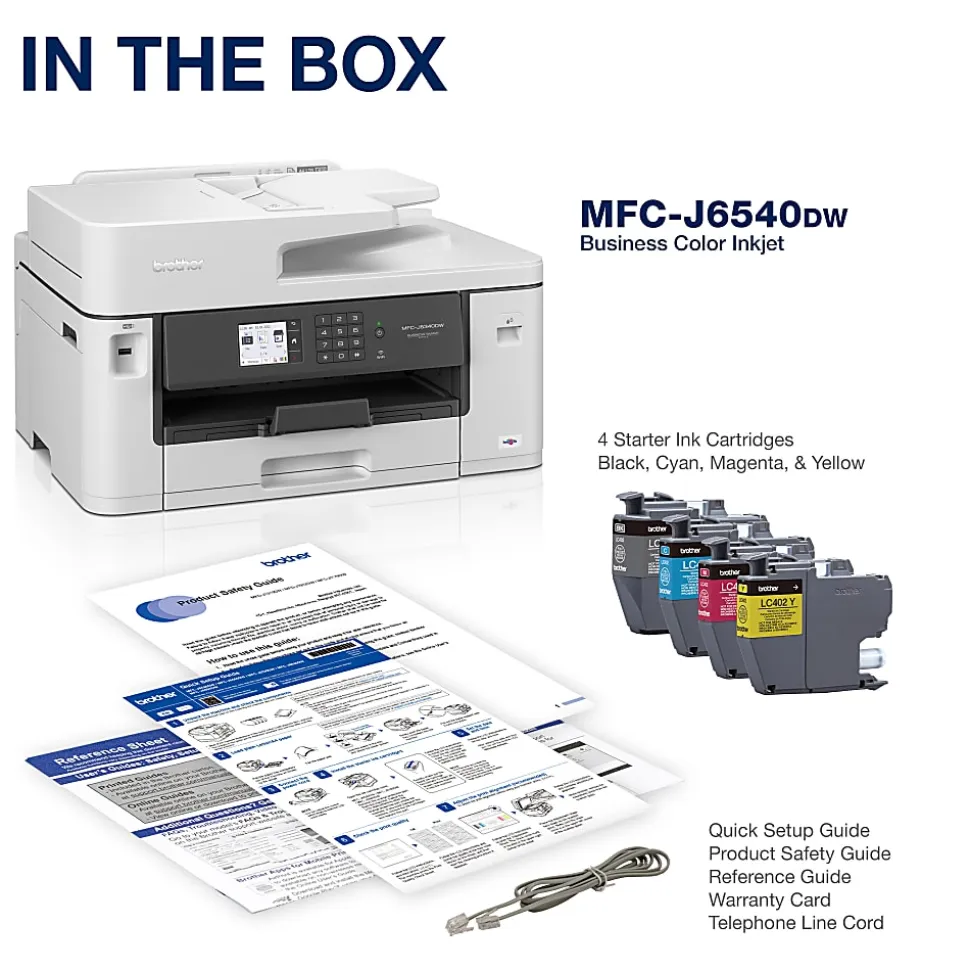 Brother MFC-J6540DW Wireless Inkjet Multifunction Color Printer