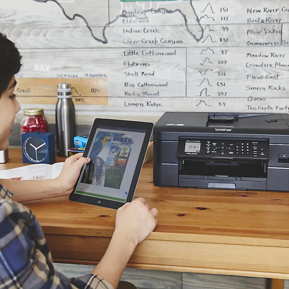 Brother MFC-J1010DW Wireless Inkjet All-in-One Color Printer With Refresh EZ Print Eligibility